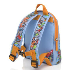 Robot Blue Mini Backpack with Reins