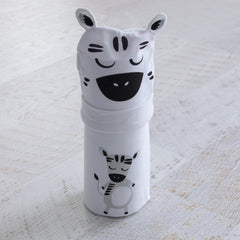 Zebra Stretchie Swaddle & Beanie Set