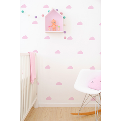Wall Vinyl Stickers - Pale Pink Cloud