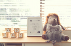 Adventures Begin Right Here Print - Unframed