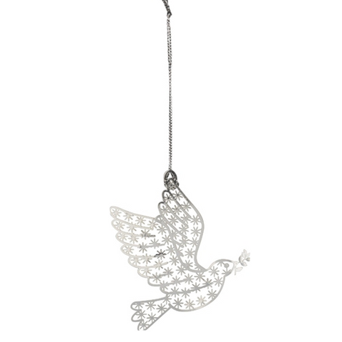 Silver Dove Decoration