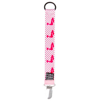 Skummis Dummy Clip Pink & White Dots