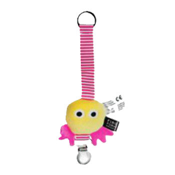 Skummis Dummy Clip Pink & Yellow
