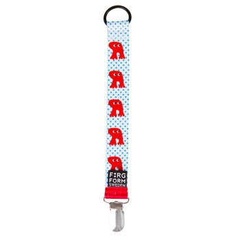 Skummis Dummy Clip Red & Light Blue Dots