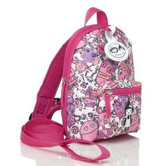 Robot Pink Mini Backpack with Reins